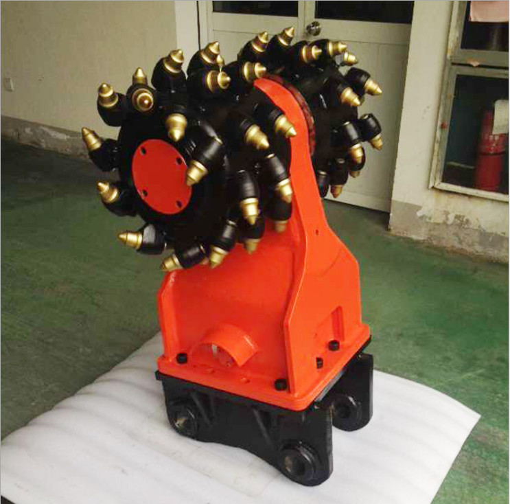 Quality Rock Grinder Attachment For Excavator 20-40T Excavator Drum Cutter for sale