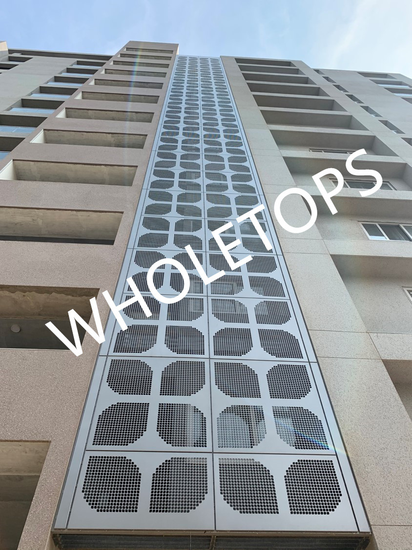 Quality 2.5mm 3.0mm Outdoor Aluminum Perforated Panels / Aluminum Cladding Panels for sale