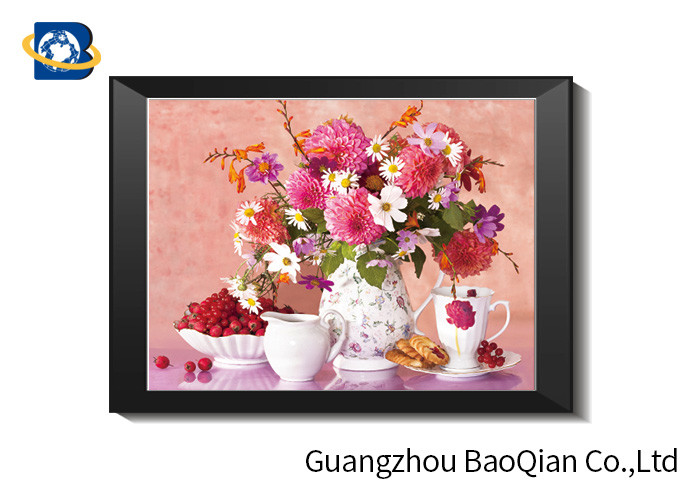 Quality Eco - friendly Flowers 3D Lenticular Pictures For Home Decoration A3 A4 Size for sale