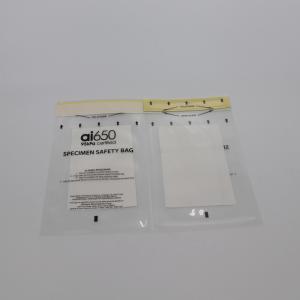 Quality Customized Poly Ziplock Zipper Biohazard Bags Eco Friendly for sale