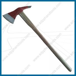 Quality firefighting pick head axe 1.5kg with wood handle 90cm for sale