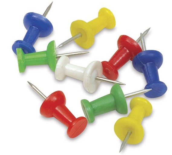 Quality Color assorted push pins for sale