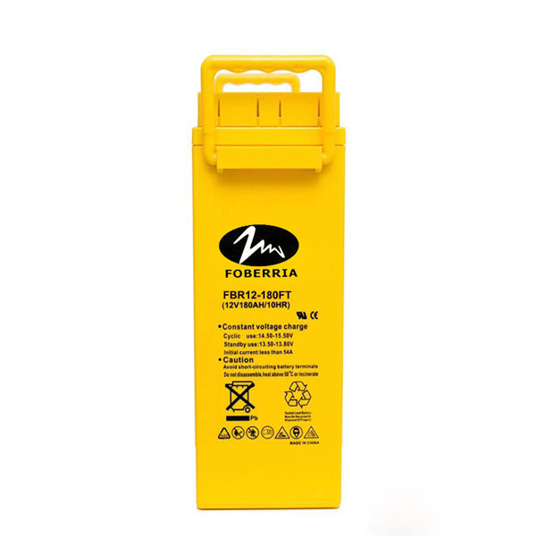 Quality Yellow Color Sealed Front Terminal Battery 12v 180ah For Data Center System for sale