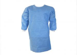 Quality Non Woven Disposable Isolation Gown Hospital Surgical Usage Yellow Blue for sale