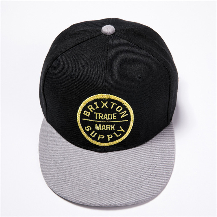 Quality OEM 100% Cotton Flat Brim Baseball Cap Korean Hip Hop Cap for sale