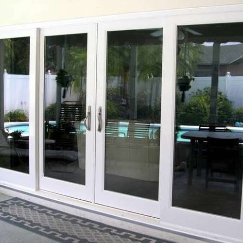 Quality Restaurant Double Hinged Aluminium Doors Fire Prevention for sale