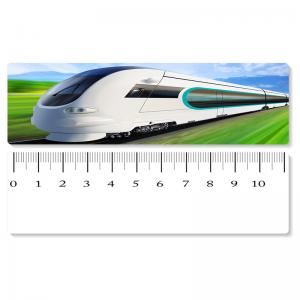 Quality 5.4x31cm High - Speed Train 3D Lenticular Ruler PET Material For Student Stationery for sale