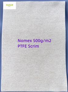 Quality Fiberglass PTFE Membrane Dust Filter Fabric High Temperature 750GSM for sale