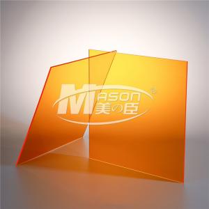 Quality 3mm Acrylic Orange Perspex Sheet Cutting Perspex Plastic Board Sheet Plexiglass for sale