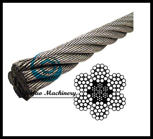 Quality Galvanized Wire Rope EIPS IWRC-6X19 Class (Steel Core) for sale