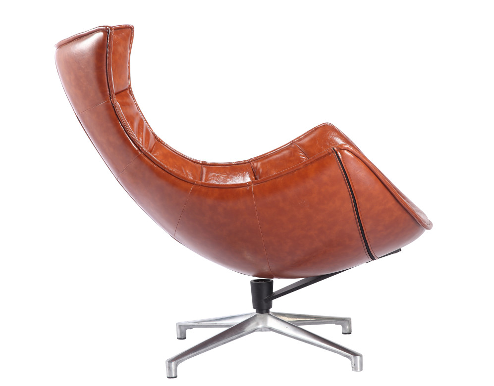 Quality Rotating Lobster Leather Swivel Lounge Chair 100*100*120cm Various Colors for sale