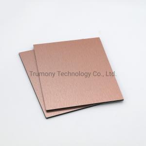 Quality Silver Gold Brush Aluminum Alloy Aluminum Composite Material for sale