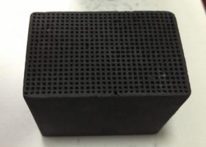 Quality Pollution Removal Honeycomb Activated Carbon 100X100X30mm Iodine Value 400-900 for sale