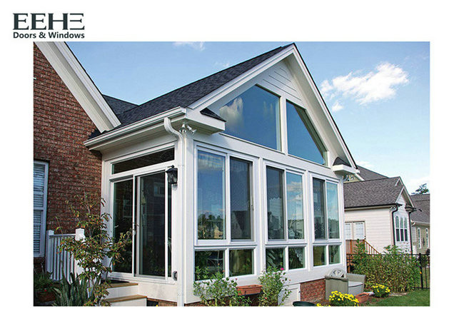 Quality Heatproof 4 Season Glass Enclosed Sunroom With PVDF Coating Surface Finish for sale