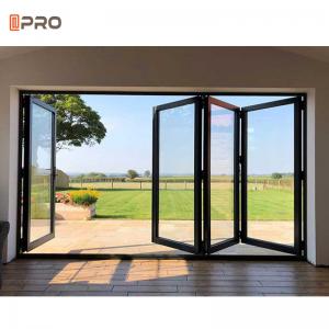 Quality Customized graphic Aluminum Glass Folding Door For Villa for sale