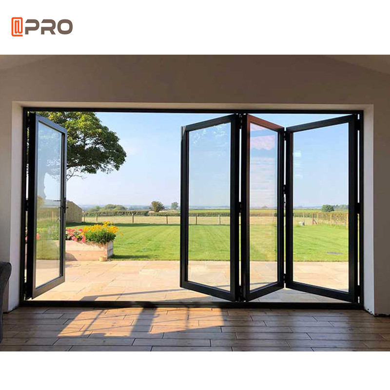 Buy cheap Customized graphic Aluminum Glass Folding Door For Villa from wholesalers