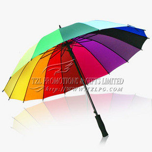Quality Promoting Golf Rainbow Umbrellas from TZL Promotions & Gifts Limited, LOGO, RN-S1018 for sale