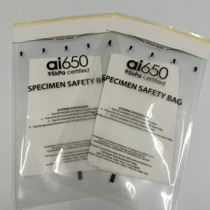 Quality Custom Ziplock Biohazard Specimen Bags Waterproof for sale