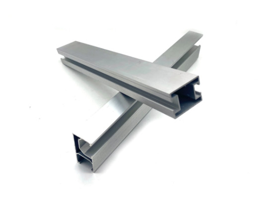 Quality Solar Panel Mounting Aluminum Rail Industrial Profile Anodized for sale