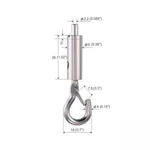 Quality Wire Gripper Hardware Spring Hook Pring Load For Acoustic Panel Kit YW86229 for sale