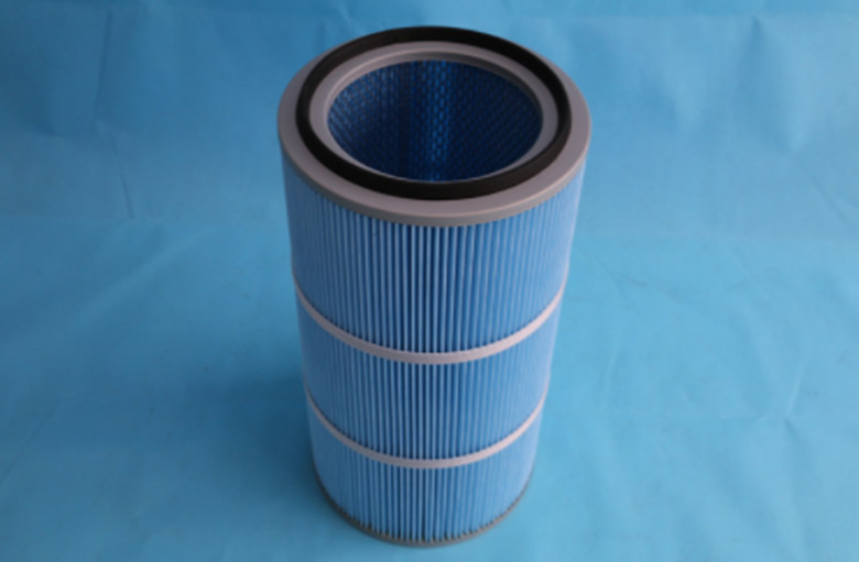 Quality Fire Resistance Polyester Dust Filter Cartridge Smooth Filter Media Surface for sale