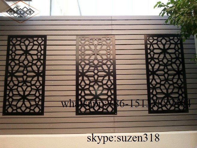 Quality privacy garden powder coating room divider laser cut screens for sale