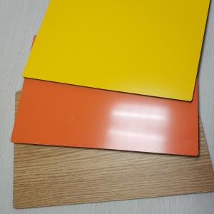 Quality Yellow Building material Construction Outdoor Interior Aluminum Composite Panel for sale