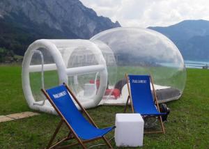 Quality Outdoor Single Tunnel Inflatable Bubble Tent Camping Family Stargazing For Rent for sale