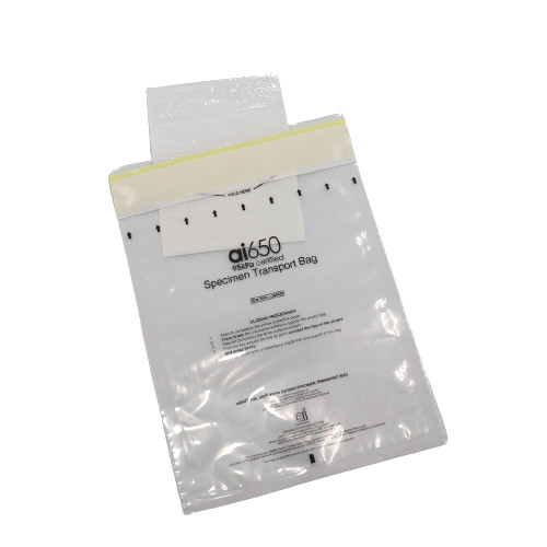 Quality Eco Friendly Lab Use Side Gusset Clear Plastic Specimen Biohazard Bags 3 / 2 for sale
