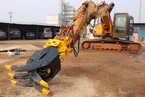 High-quality Timber Grabs For Excavators 400kg Attachment 360° Roating Grapple