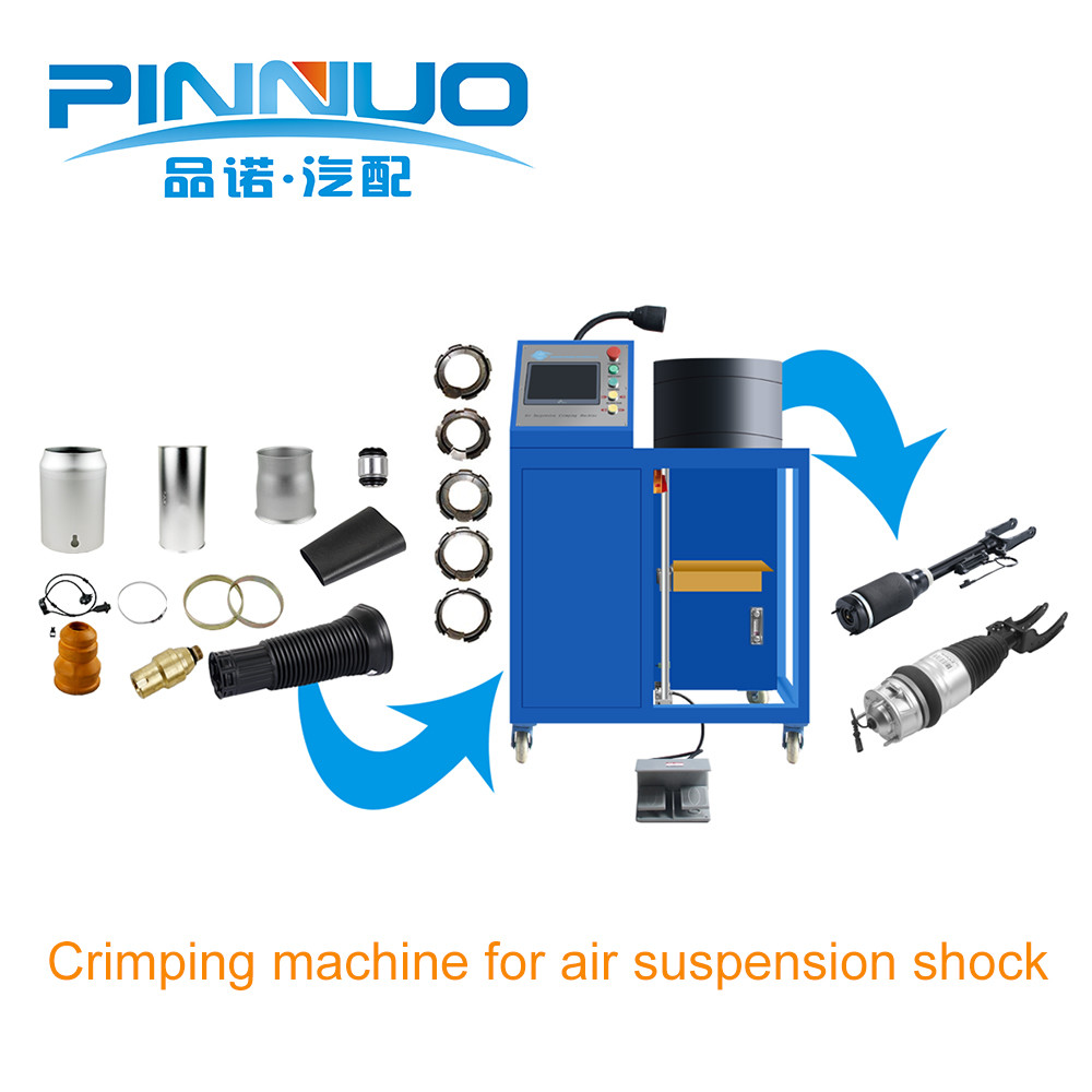 Quality 4kw Hydraulic Hose Crimping Machine For Suspension System Shock Absorber Air Spring for sale