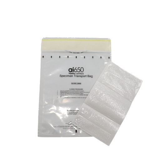 Quality Lab LDPE Biohazard Zipper Autoclave Specimen Kangaroo Bag Medical for sale