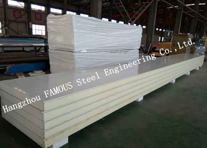 Quality Windproof 50mm 75mm PU Sandwich Panels Thermal Insulation for sale