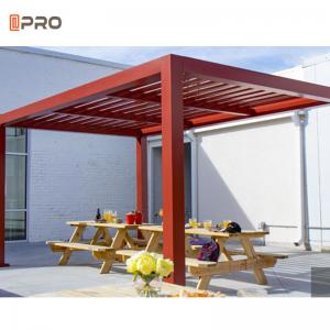 Quality Solar Backyard Sunshade Louvre Gazebo Pergola 4x4m Waterproof for sale