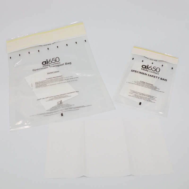 Quality Disposable Plastic Packaging Biohazard Specimen Transport Bag 95kPa for sale