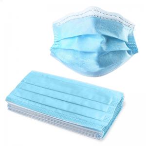 Quality Blue Disposable Medical Mask 25 + 25 + 25gsm Respiratory Protection for sale