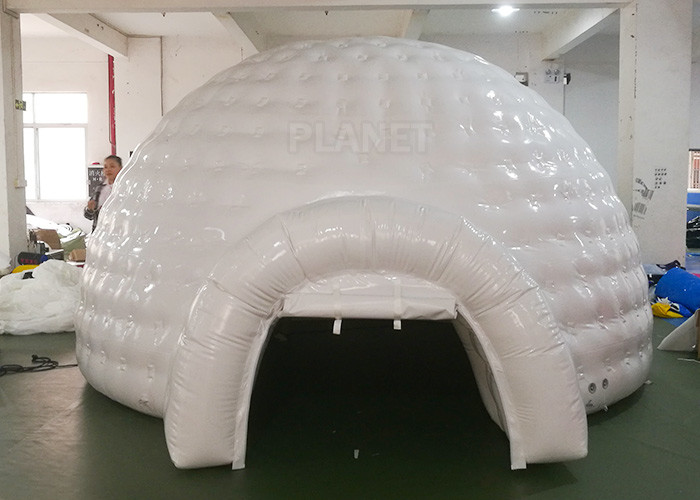 Quality White Inflatable Igloo Tent Outside Diameter 4.8 Meter CE Certificated for sale