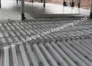 Quality 0.8mm-1.2mm Composite Metal Floor Decking For Multi Storey Building ISO9001 for sale