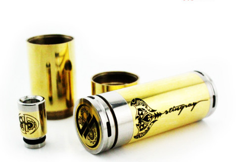 Quality Wholsale Stainless Steel and Gold Stingray Clone Mechancial Mod for sale