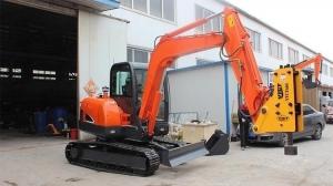 Quality 91kg Hydraulic Breaker Post Driver 2.5 Ton Excavator Post Driver Attachment for sale