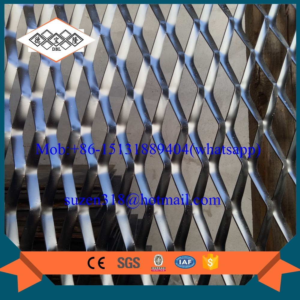 Quality China facade aluminum expanded metal mesh with powder coating for sale