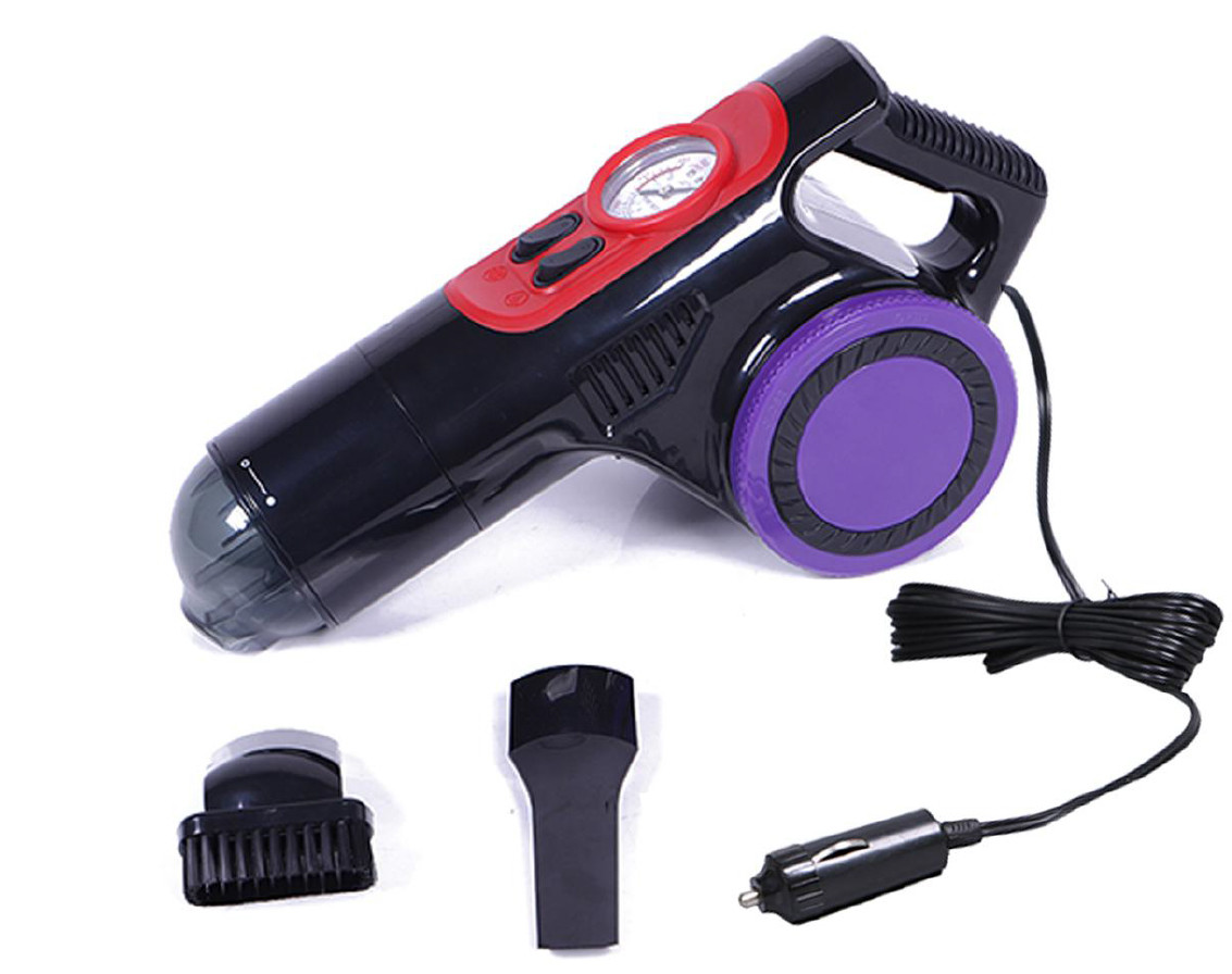 Quality Dc12v Two Brushes plastic car tire inflator 72W Portable Car Vacuum Cleaner for sale