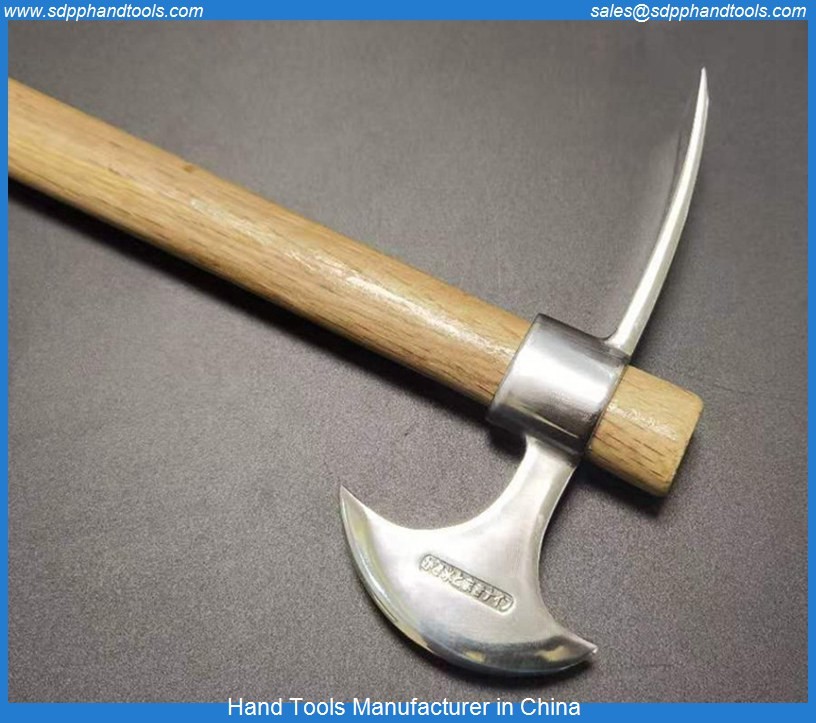 Quality Stainless steel chisel axe, camping axe stainless steel materials, chrome plated axe with chisel, stainless steel tool for sale