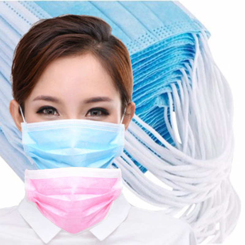 Quality Adult Disposable Breathing Mask , Eco Friendly 3 Ply Non Woven Fabric Face Mask for sale