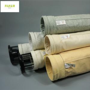 Quality Baghouse fibreglass silo bag filter dust collector filter bag and Filter Cage basket for sale