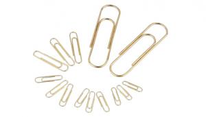 Quality Golden,Copper round paper clips,office clips for sale