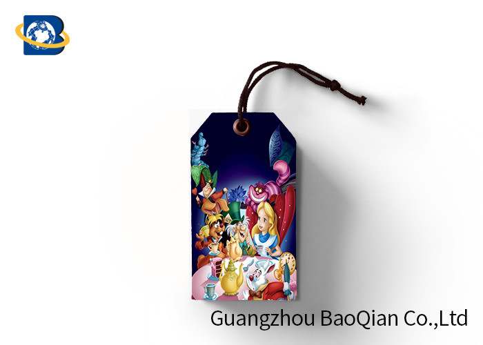 Quality Eco - Friendly Custom Printed Hang Tags Toy Hangtag Hard Plastic Material 3D Image for sale