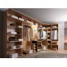 Buy cheap Modern style veneer door designs L-shaped wood clothes closet from wholesalers