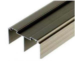 Quality Golden / Silver Anodized Profile Aluminum Extrusions For Curtain Wall for sale