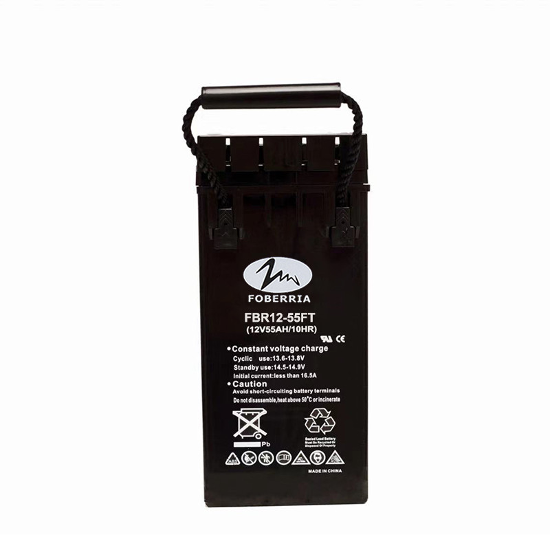 Quality 31kg 12 Volt 55ah Agm Deep Cycle Battery Front Terminal Batteries For Telecom for sale